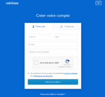 Plateforme Coinbase